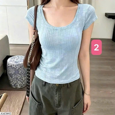 AM3892 ÁO THUN CỔ TRÒN NỮ