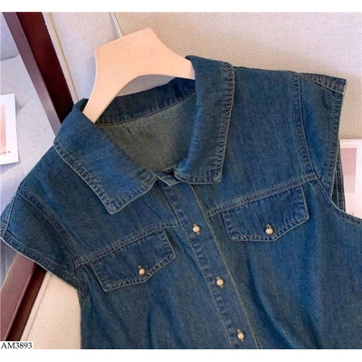 AM3893 ÁO SƠ MI DENIM SÁT NÁCH