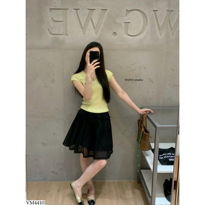 VM4410 CHÂN VÁY REN DÁNG A NGẮN W.G.W.E