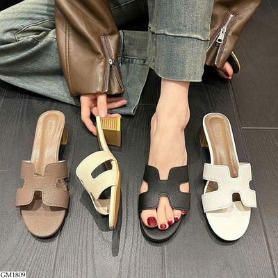 GM1809 DÉP CHỮ H CAO GÓT CHO NỮ