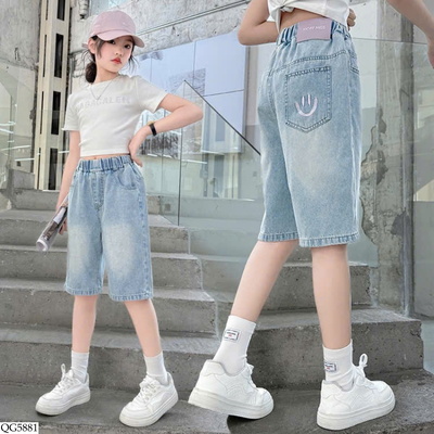 QG5881 QUẦN JEAN LỬNG BÉ GÁI LƯNG THUN