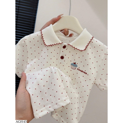 AG0143 ÁO POLO CHẤM BI CHO BG