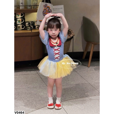 V0464 VÁY NÀNG BẠCH TUYẾT CHO BÉ