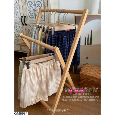 QM6934 QUẦN SHORT KẺ CHO NỮ
