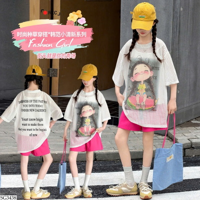 SG3438 BỘ SHORT CÔ GÁI CHO BÉ