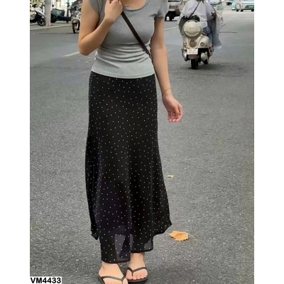 VM4433 CHÂN VÁY DÀI CHẤM BI ANNA