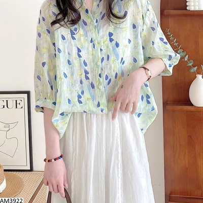 AM3922 ÁO SƠ MI HỌA TIẾT CHO NỮ
