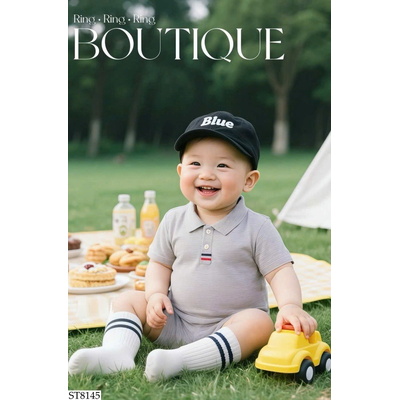 ST8145 SET ÁO POLO THỂ THAO CHO BÉ