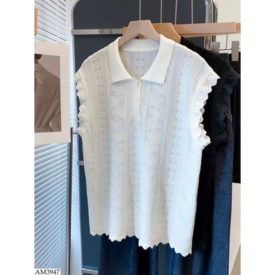 AM3947 ÁO POLO TAY VIỀN BÈO CHO NỮ