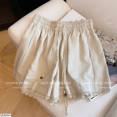 QM6961  QUẦN SHORT VIỀN REN CHO NỮ