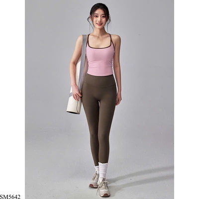 SM5642 ÁO SÁT NÁCH 2 DÂY VÀ QUẦN LEGGING NỮ