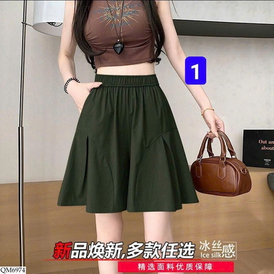 QM6974 QUẦN SHORT DÁNG XÒE CẠP THUN