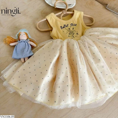 VN1106.05 SET VÁY BÉ GÁI CÔNG CHÚA BALLET