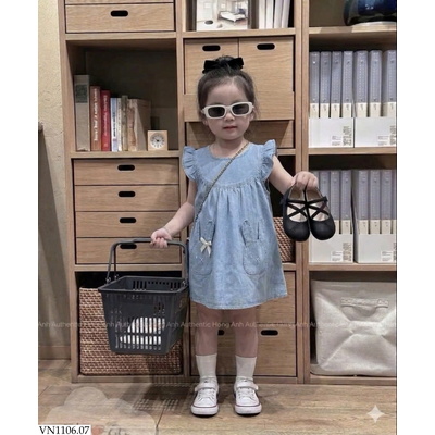 VN1106.07 VÁY JEAN ĐÍNH THỎ