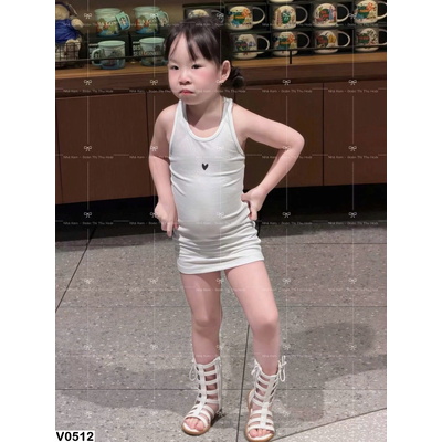 V0512 VÁY ÔM BODY BA LỖ CHO BÉ GÁI
