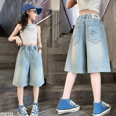 QG5895 QUẦN SHORT JEAN BÉ GÁI SIZE ĐẠI