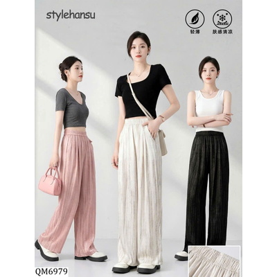 QM6979 QUẦN SUÔNG KẺ SỌC NỮ