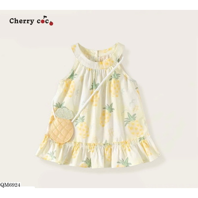 V0513 VÁY KÈM TÚI DỨA CHO BÉ GÁI