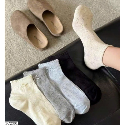 TC2301 SET TẤTT COTTON NGẮN MỎNG CHO NỮ