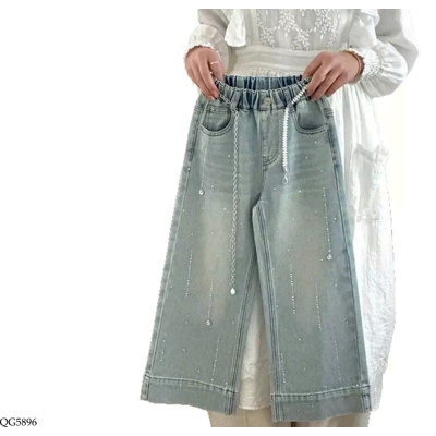 QG5896 QUẦN JEANS BÉ GÁI ĐÍNH ĐÁ