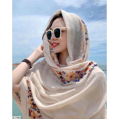 K1586 KHĂN CHOÀNG HỌA TIẾT