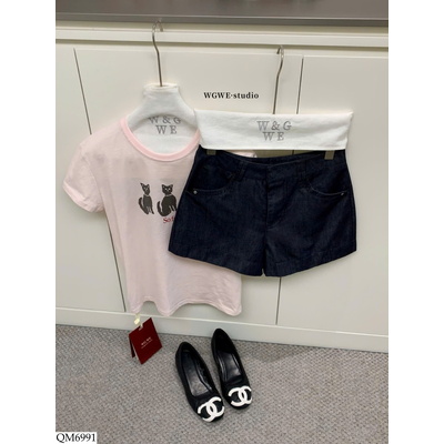 QM6991 QUẦN SHORT DENIM CHO NỮ HÃNG W.G.W.E