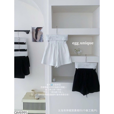 QM6995 QUẦN SHORT THÔ CẠP CHUN BASIC EGG