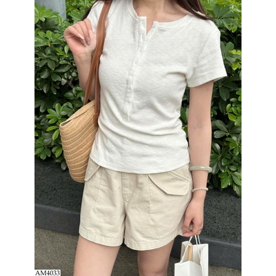 AM4033 ÁO CỘC TAY PHỐI CÚC