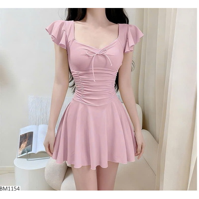 BM1154 VÁY BƠI TAY BÈO SIÊU XINH
