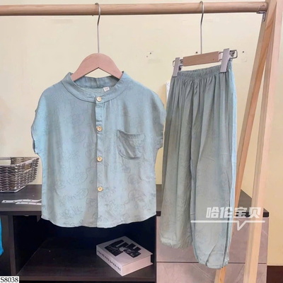 S8038 SET ÁO SƠ MI SÁT NÁCH MIX QUẦN DÀI