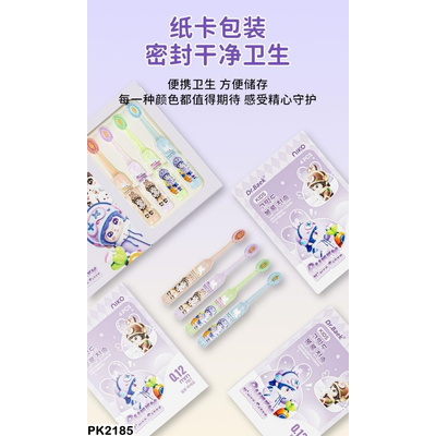 PK2185 SÉT 4 BÀN CHẢI XUẤT HÀN DR.BEAK