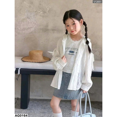 AG0164 ÁO CHỐNG NẮNG CHO BÉ GÁI AMBB