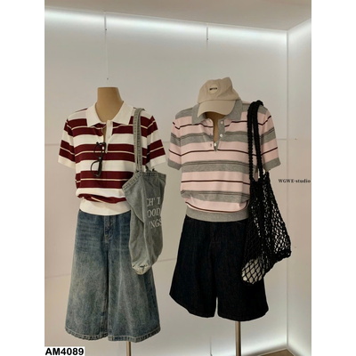 AM4089 ÁO POLO KẺ W.G.W.E