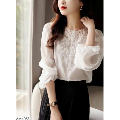 AM4085  ÁO SƠ MI THÊU NỮ