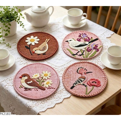 PK2181 SET 4C TẤM LÓT CHÉN ĐĨA