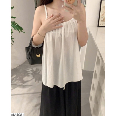 AM4081 ÁO 2 DÂY TRƠN DÁNG RỘNG CHO NỮ