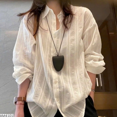 AM4101 ÁO SƠ MI NỮ DẬP SỌC