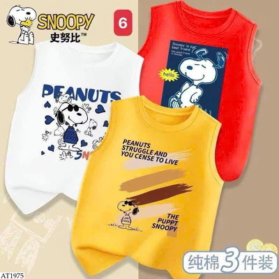 AT1975 SET 3 ÁO BA LỖ BT SNOOPY