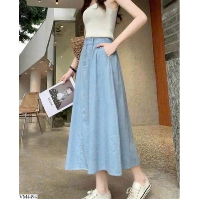 VM4494 CHÂN VÁY DENIM NỮ NHÀ ANGEL