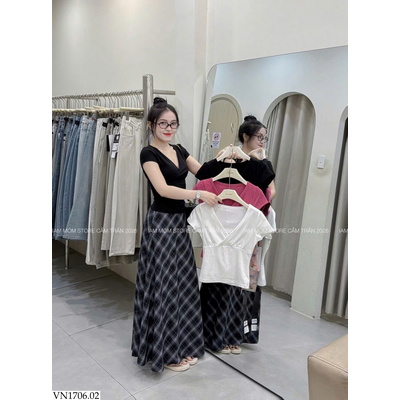 VN1706.02 SET 3 ÁO CỔ TIM CHÉO