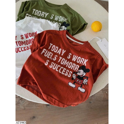 AT1983 ÁO PHÔNG CHỮ MICKEY