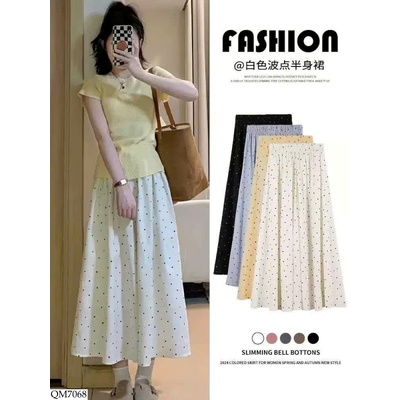 QM7068 QUẦN CHẤM BI ỐNG RỘNG CHO NỮ