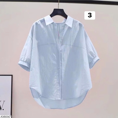 AM4167 ÁO SƠ MI NỮ TAY LỠ