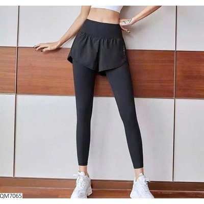 QM7065 QUẦN LEGGING -YOGA GIẢ 2 LỚP