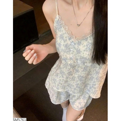 SM5761 BỘ NGỦ 2 DÂY HỌA TIẾT HOA