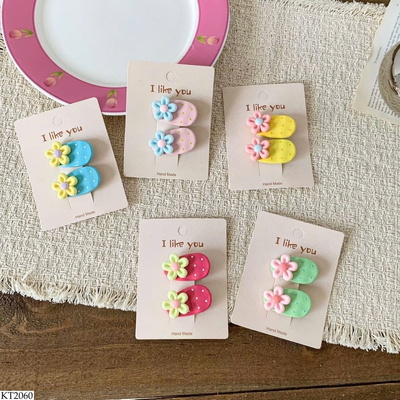 KT2060 SET 2 KẸP TÓC HOA CHO BÉ
