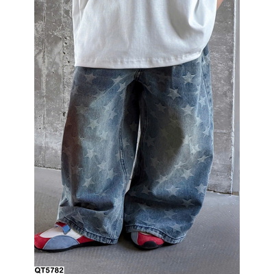 QT5782 QUẦN JEANS NGÔI SAO CHO BÉ TRAI