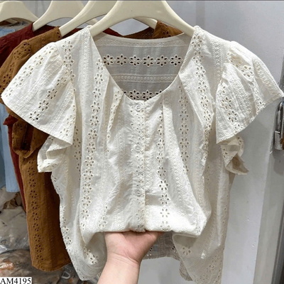 AM4195 ÁO SƠ MI REN TAY HẾN NỮ