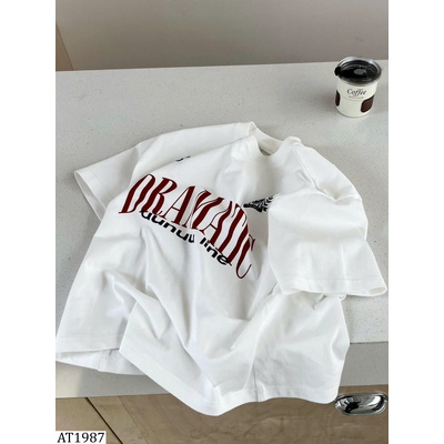 AT1987 ÁO COTTON CHỮ BÉ TRAI