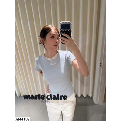 AM4182  ÁO THUN NỮ VIỀN BÈO W.G.W.E